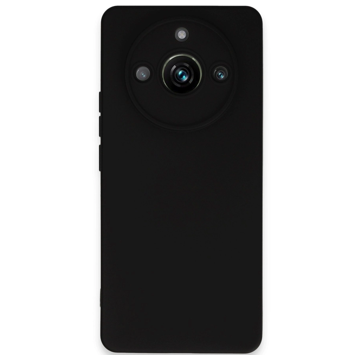 NEWFACE Realme 11 Pro Uyumlu Nano İçi Kadife Silikon Telefon Kılıfı Siyah