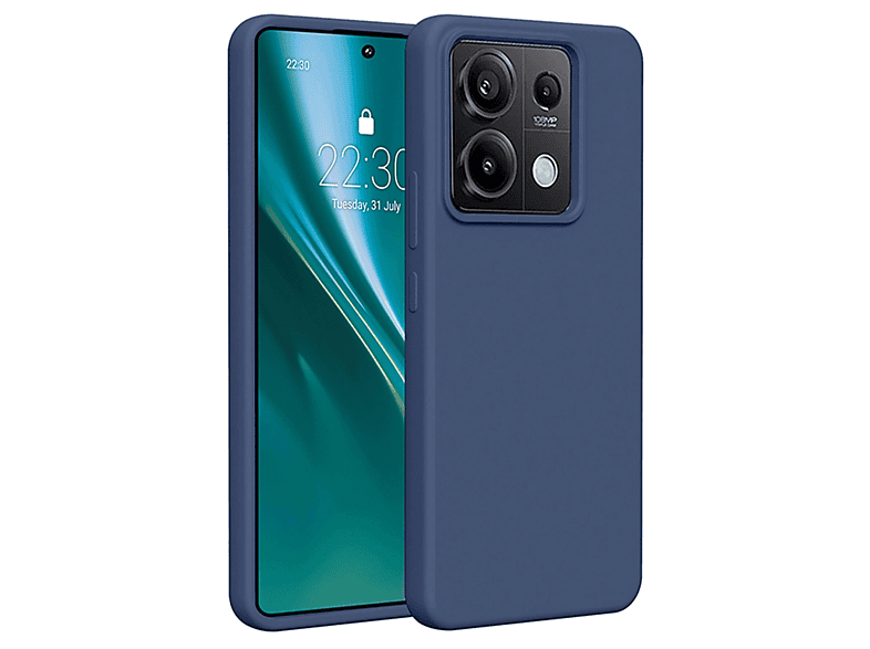 NEWFACE Xiaomi Redmi Note 13 4G Uyumlu First Silikon Telefon Kılıfı Lacivert