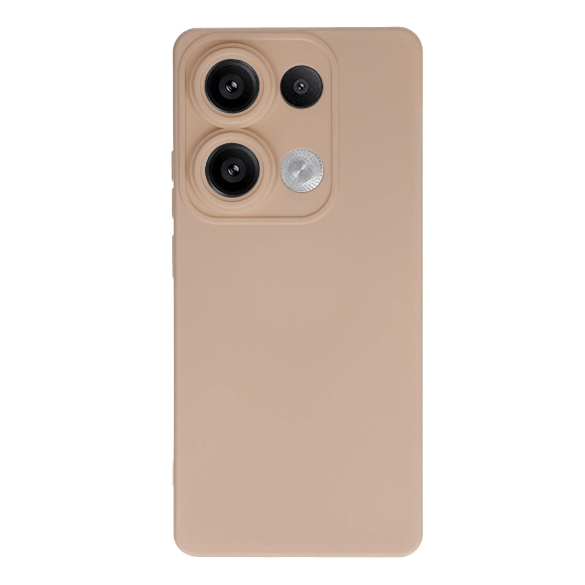 NEWFACE Xiaomi Redmi Note 13 Pro 4G Uyumlu Nano İçi Kadife Silikon Telefon Kılıfı Pudra