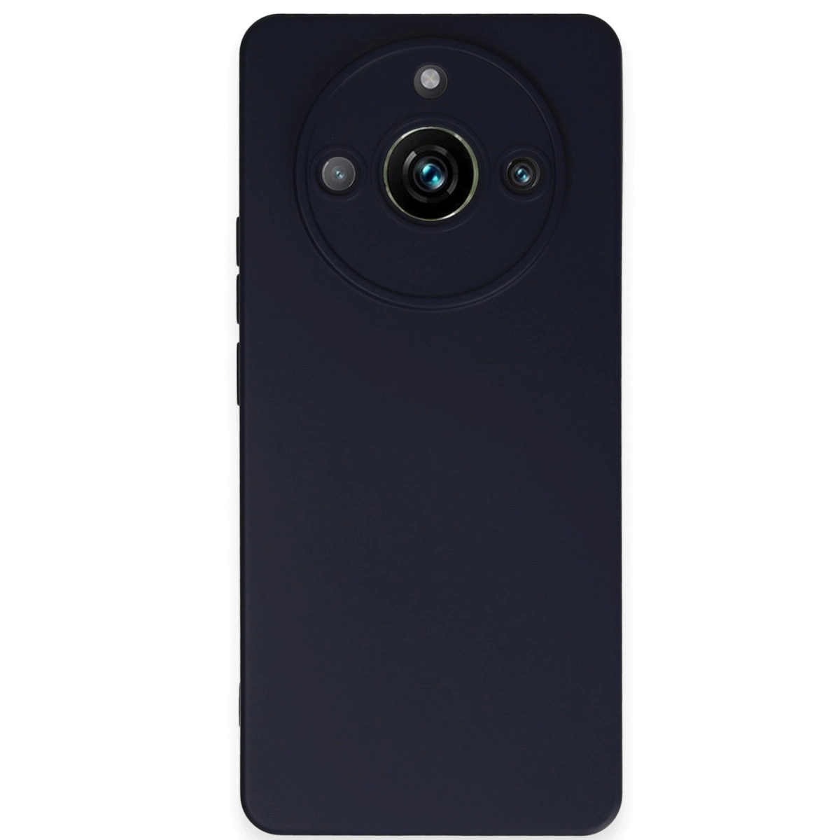 NEWFACE Realme 11 Pro Uyumlu Nano İçi Kadife Silikon Telefon Kılıfı Lacivert