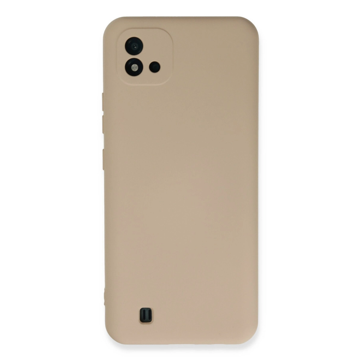 NEWFACE Realme C11 2021 Uyumlu Nano İçi Kadife Silikon Telefon Kılıfı Pudra