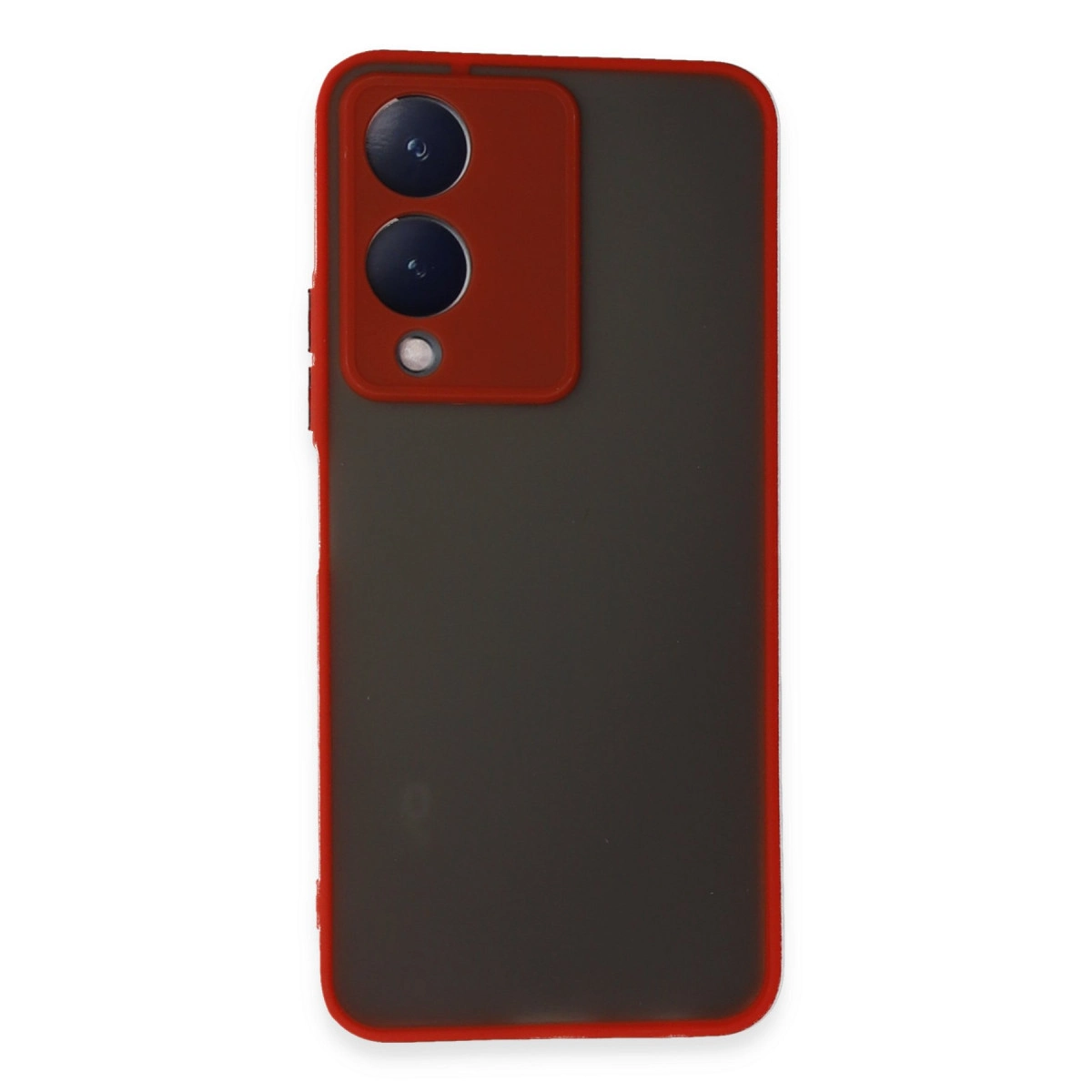 NEWFACE Vivo Y17S Uyumlu Montreal Silikon Kapak Telefon Kılıfı Kırmızı