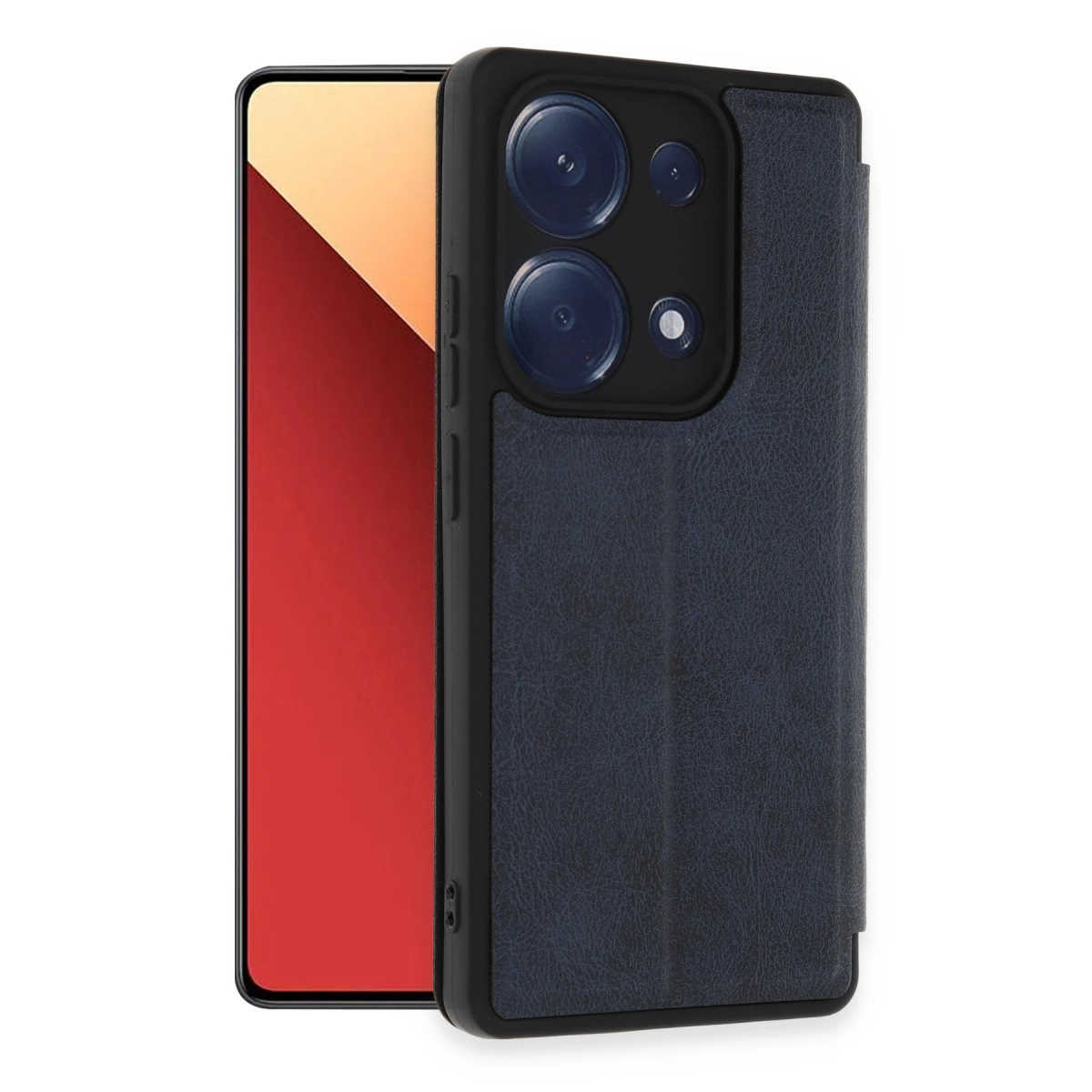 NEWFACE Xiaomi Redmi Note 13 Pro 4G Uyumlu Flip Cover Telefon Kılıfı Lacivert