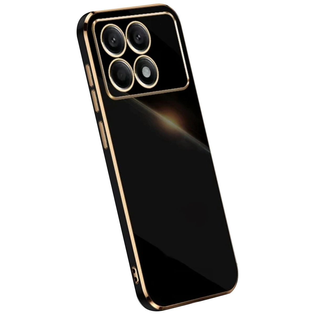 NEWFACE Xiaomi Poco X6 Pro Uyumlu Volet Silikon Telefon Kılıfı Siyah