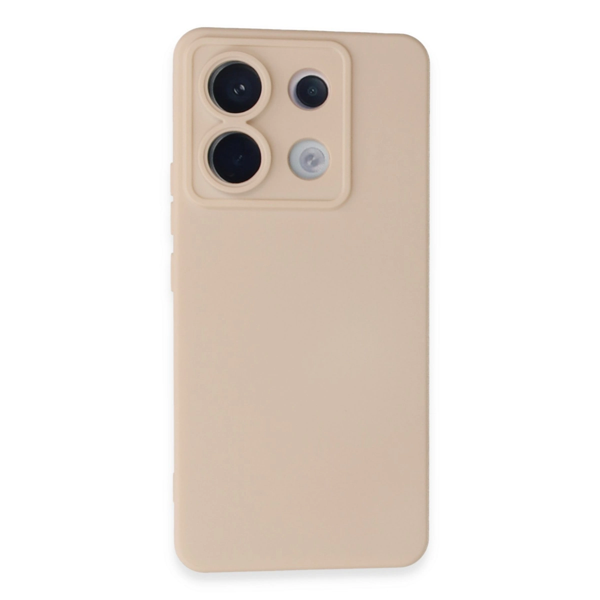 NEWFACE Xiaomi Redmi Note 13 Pro 5G Uyumlu Nano İçi Kadife Silikon Telefon Kılıfı Pudra
