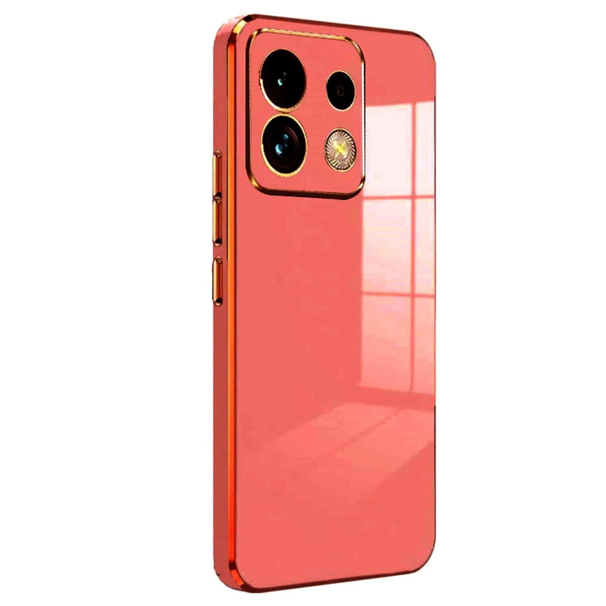 NEWFACE Xiaomi Redmi Note 13 Pro 5G Uyumlu Volet Silikon Telefon Kılıfı Kırmızı
