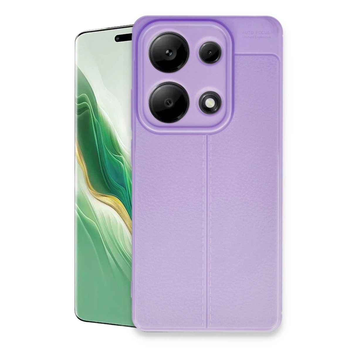 NEWFACE Xiaomi Redmi Note 13 Pro 4G Uyumlu Auto Focus Kapak Telefon Kılıfı Lila