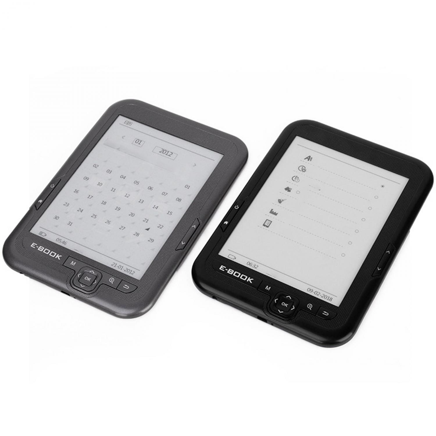 Zwei E-Book-Reader liegen nebeneinander auf weißem Hintergrund.