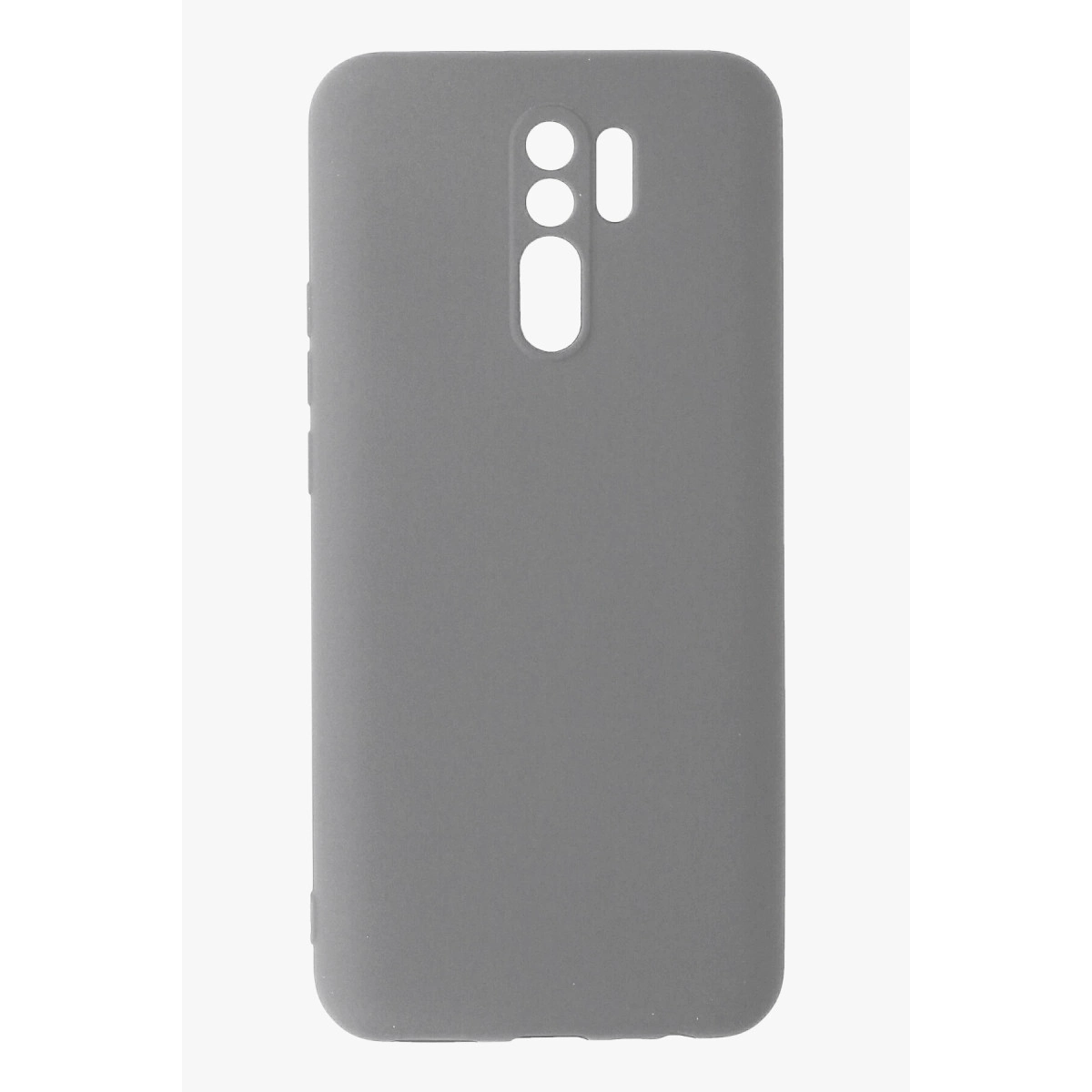 NEWFACE Xiaomi Redmi 9 Uyumlu Nano İçi Kadife Silikon Telefon Kılıfı Gri