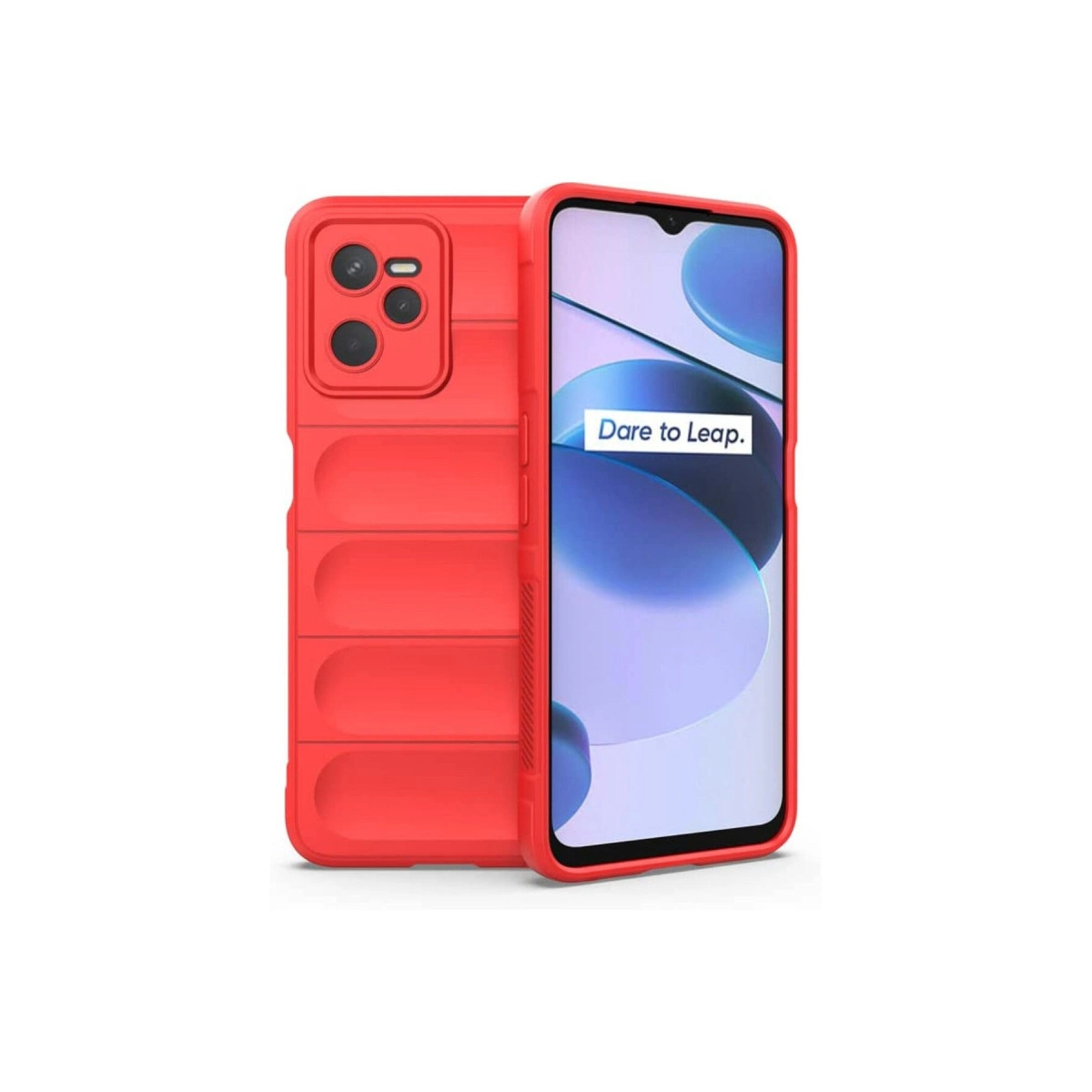 NEWFACE Realme C35 Uyumlu Optimum Silikon Telefon Kılıfı Kırmızı