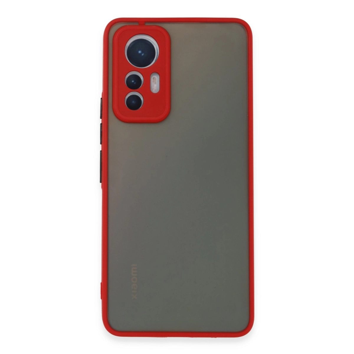 NEWFACE Xiaomi Mi 12 Lite Uyumlu Montreal Silikon Kapak Telefon Kılıfı Kırmızı