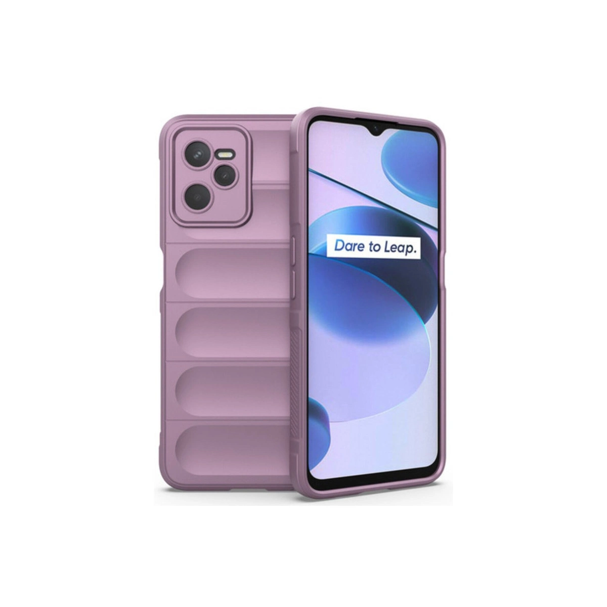 NEWFACE Realme C35 Uyumlu Optimum Silikon Telefon Kılıfı Mor