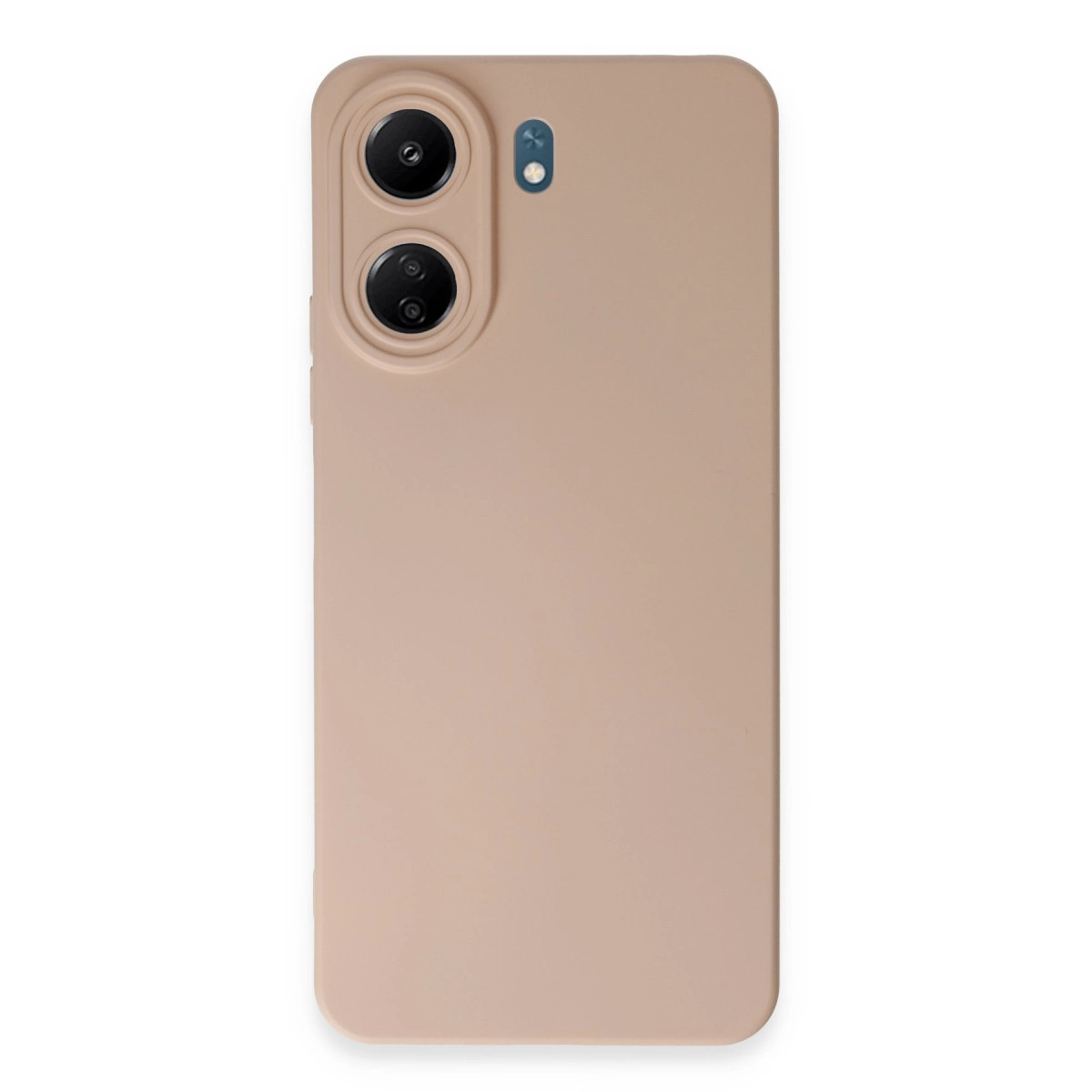 NEWFACE Xiaomi Redmi 13C Uyumlu Nano İçi Kadife Silikon Telefon Kılıfı Pudra