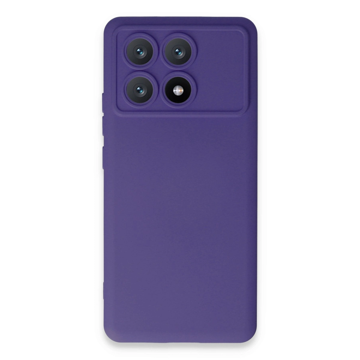 NEWFACE Xiaomi Poco X6 Pro Uyumlu Nano İçi Kadife Silikon Telefon Kılıfı Mor