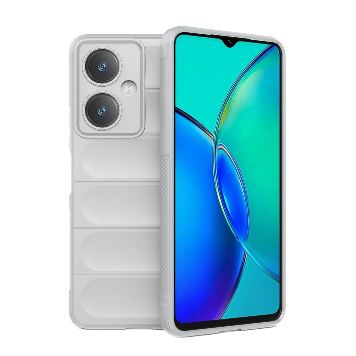 NEWFACE Vivo Y27 Optimum Uyumlu Silikon Telefon Kılıfı Krem