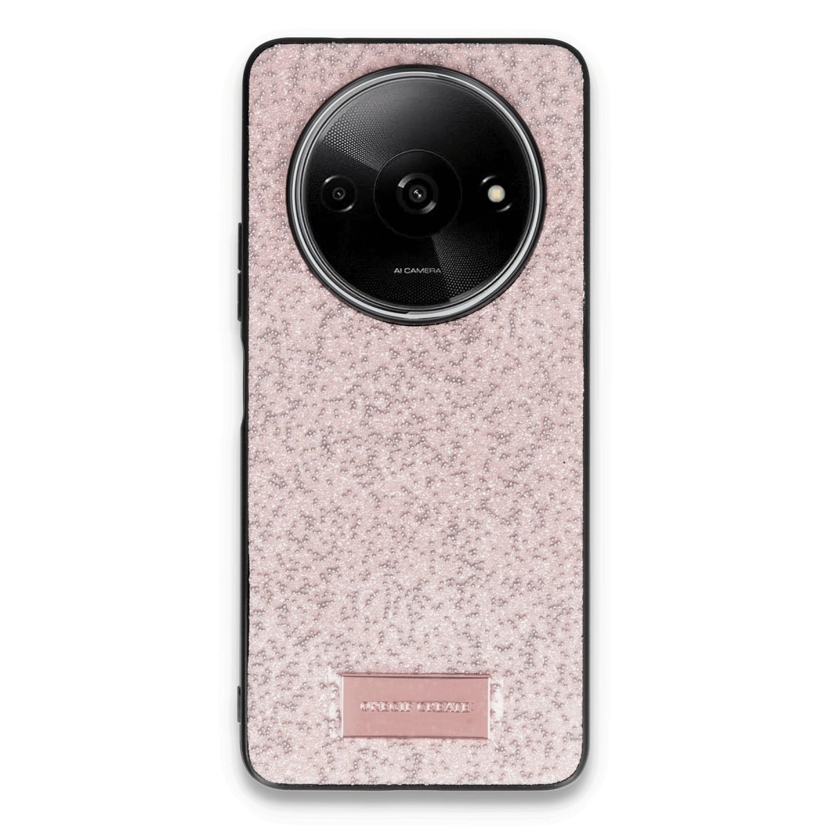 NEWFACE Xiaomi Redmi A3 4G Uyumlu Bright Simli Kapak Telefon Kılıfı Pembe