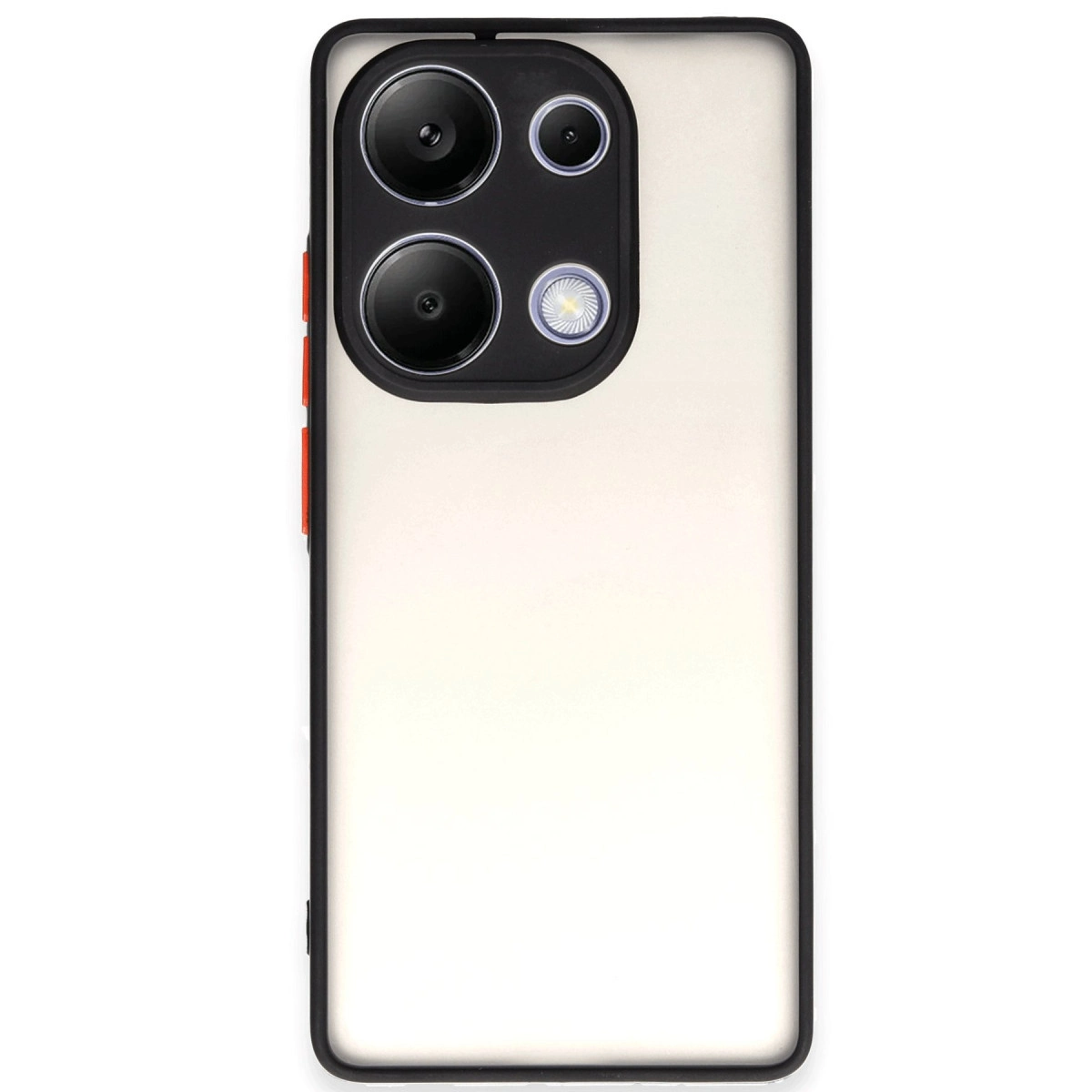 NEWFACE Xiaomi Redmi Note 13 Pro 4G Uyumlu Montreal Silikon Kapak Telefon Kılıfı Siyah