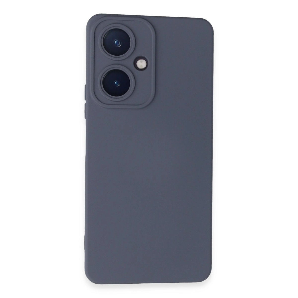 NEWFACE Vivo Y27 Uyumlu Nano İçi Kadife Silikon Telefon Kılıfı Gri