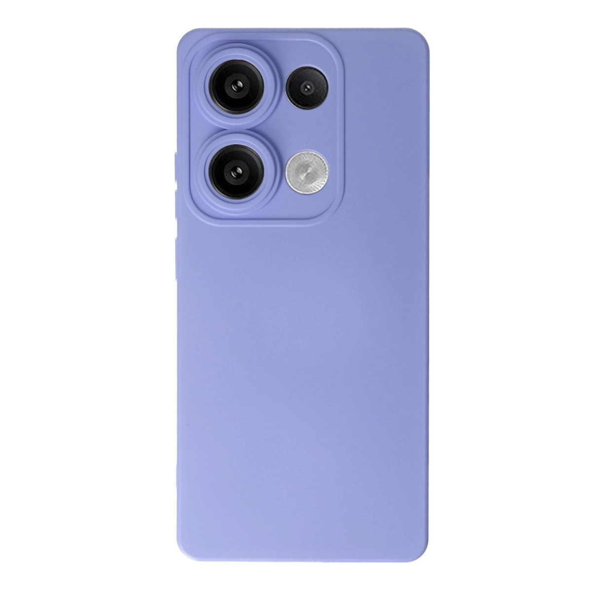 NEWFACE Xiaomi Redmi Note 13 4G Uyumlu Nano İçi Kadife Silikon Telefon Kılıfı Lila