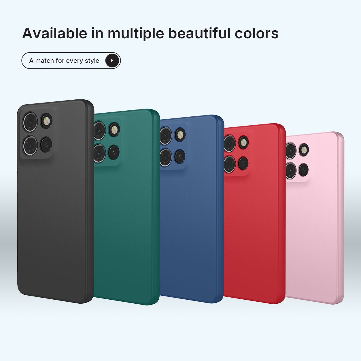 MOBYDEFEND Matte Silikon Schutzhülle, Backcover, Motorola, Moto G15 ...