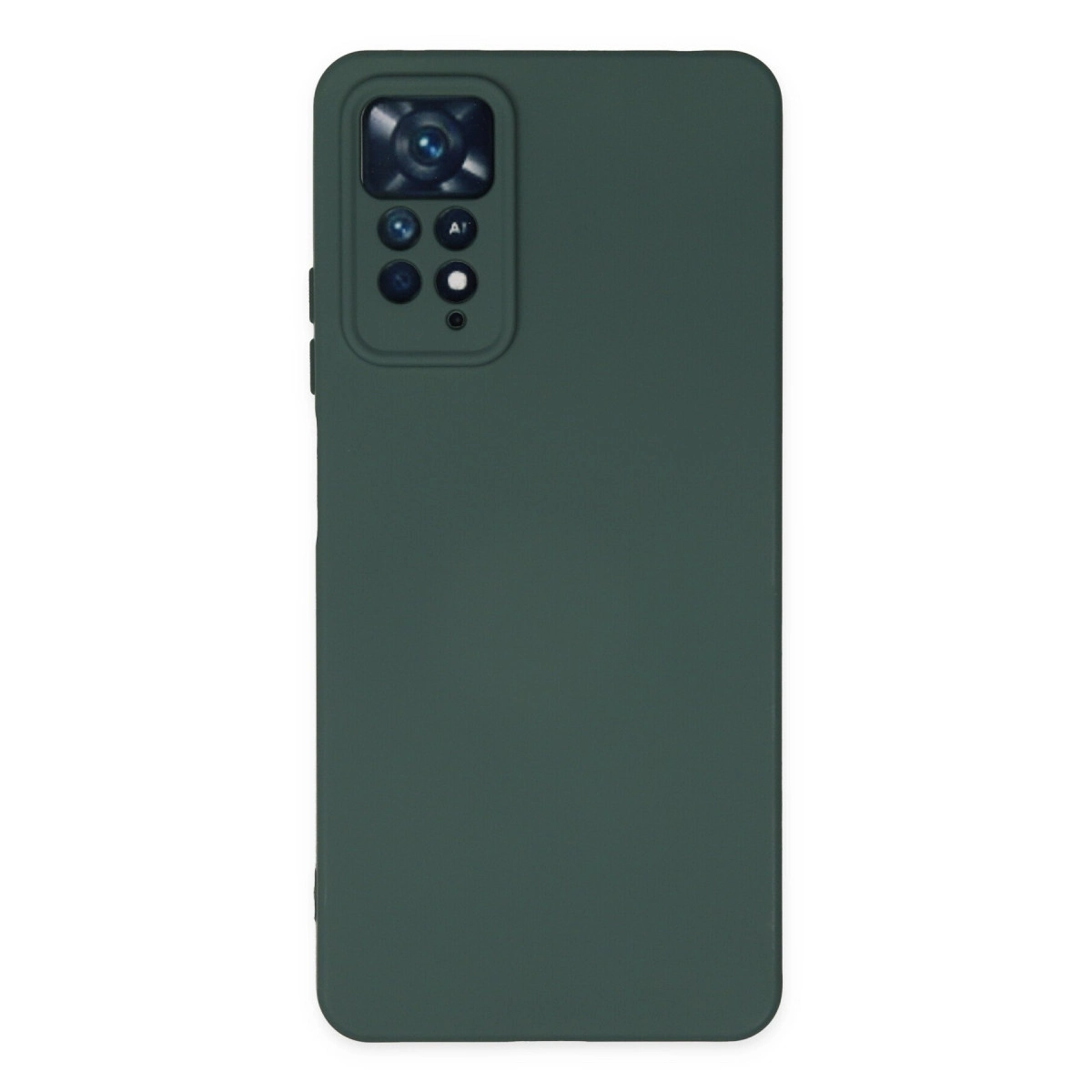 NEWFACE Xiaomi Redmi Note 11 Pro Uyumlu Nano İçi Kadife Silikon Telefon Kılıfı Koyu Yeşil