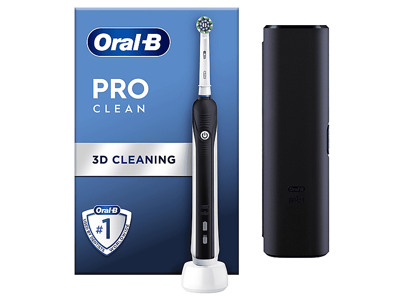 BRAUN Oral-B Pro Clean + Seyahat Kabı Şarjlı Diş Fırçası Siyah