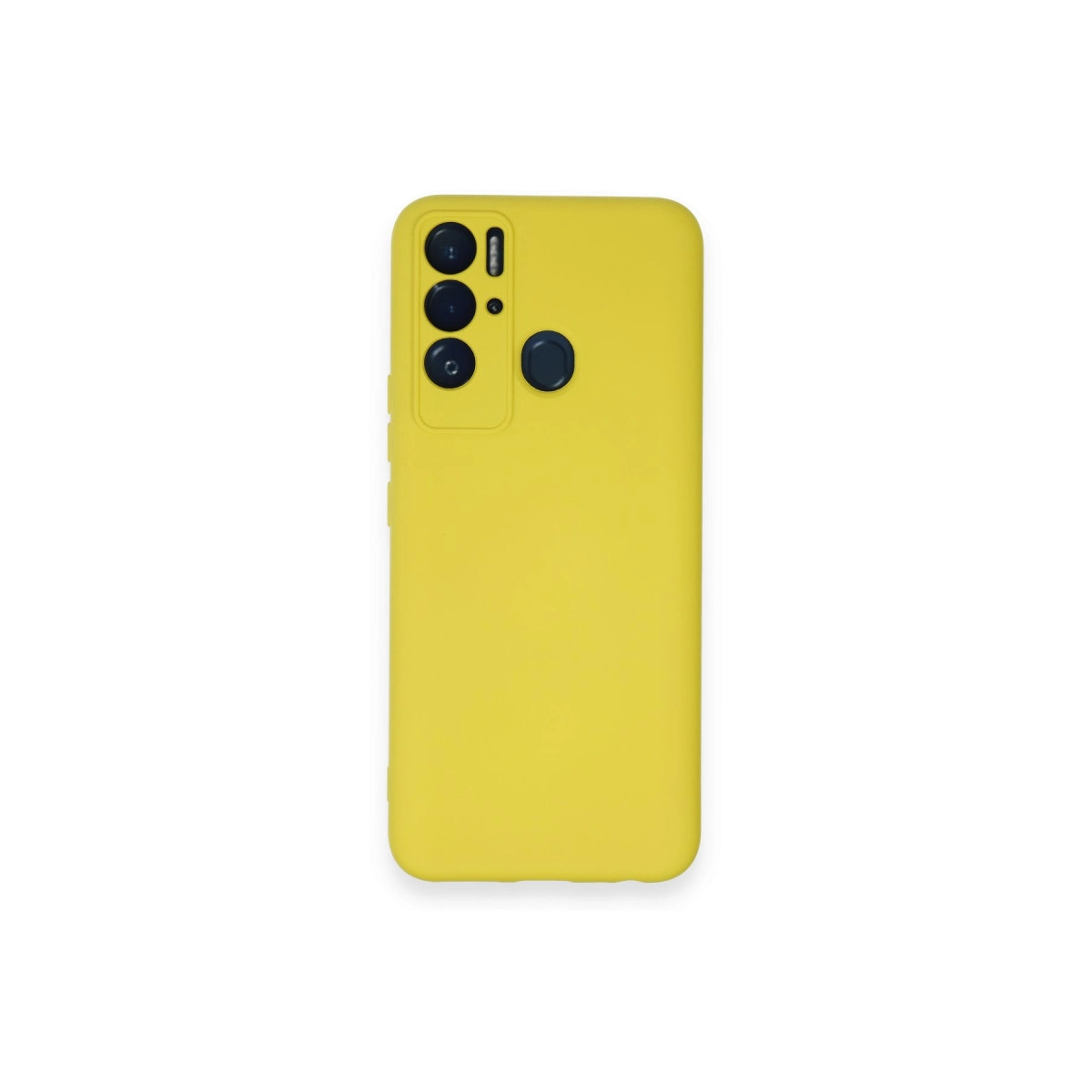 NEWFACE Tecno Pova Neo Uyumlu Nano İçi Kadife Silikon Telefon Kılıfı Sarı