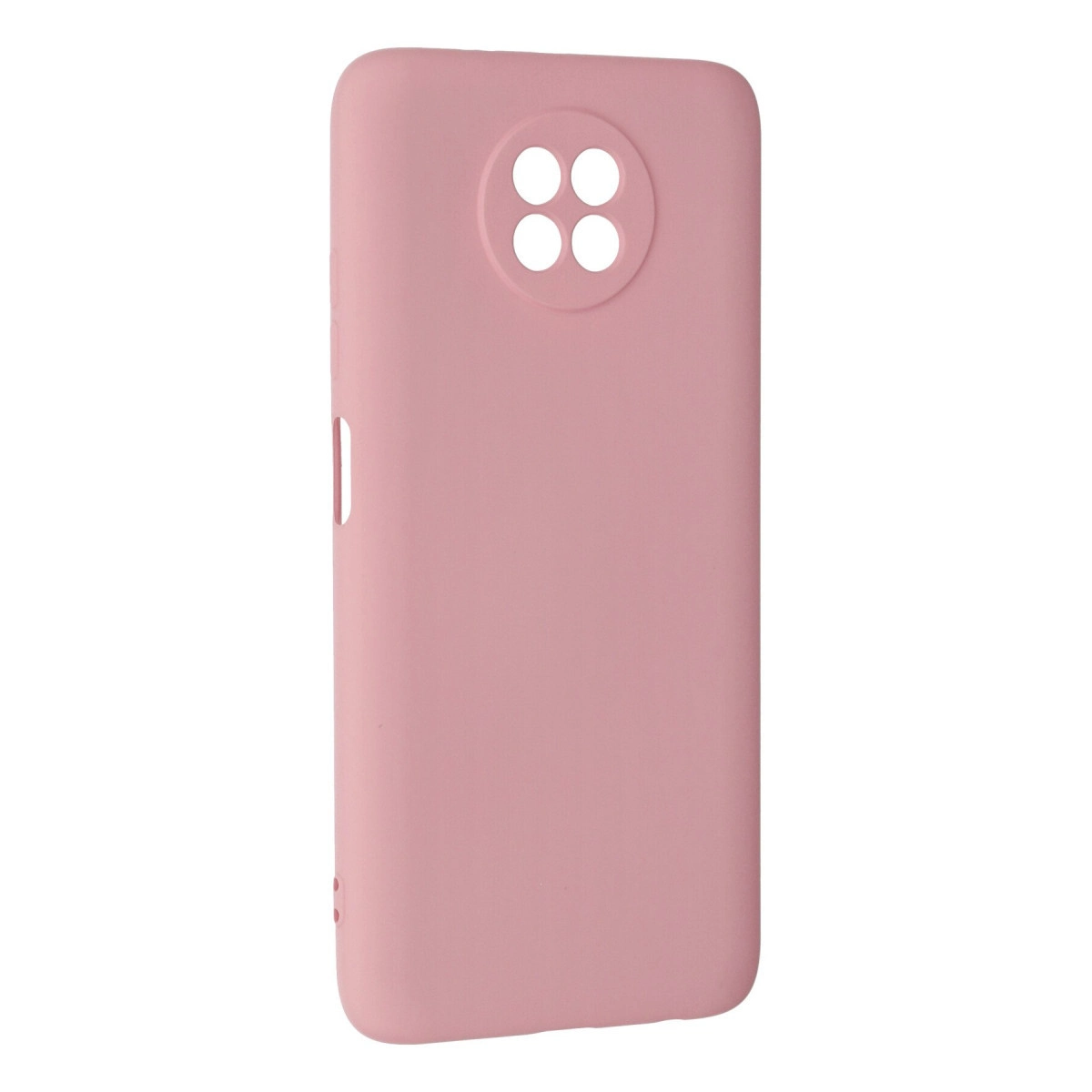 Dört kameralı dairesel kesimli pembe telefon kılıfı.