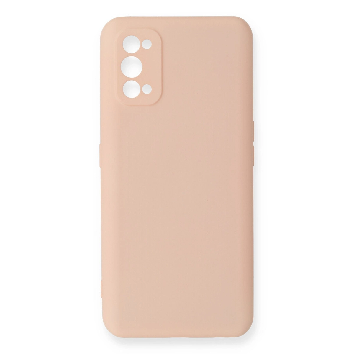 NEWFACE Realme 7 Pro Uyumlu Nano İçi Kadife Silikon Telefon Kılıfı Pudra
