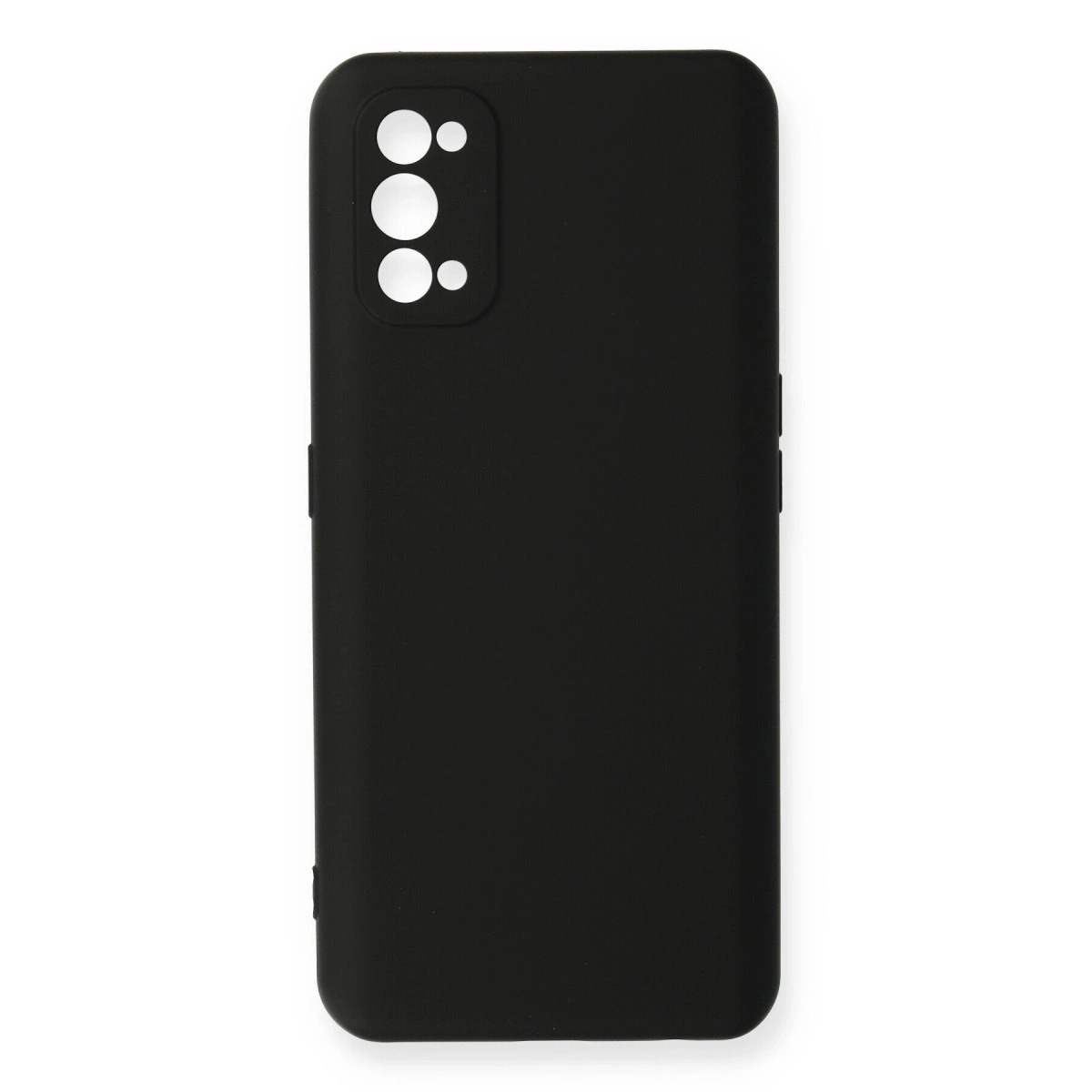 NEWFACE Realme 7 Pro Uyumlu Nano İçi Kadife Silikon Telefon Kılıfı Siyah