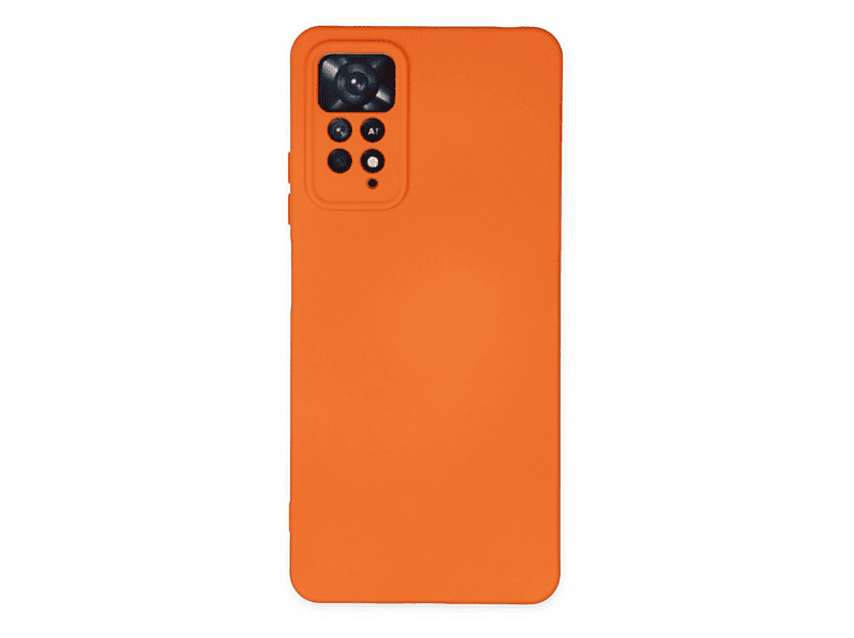 EVIMDEYOKYOK Xiaomi Redmi Note 11 Pro Uyumlu Nano İçi Kadife Silikon Telefon Kılıfı Turuncu