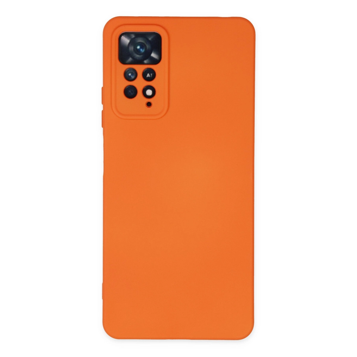 EVIMDEYOKYOK Xiaomi Redmi Note 11 Pro Uyumlu Nano İçi Kadife Silikon Telefon Kılıfı Turuncu