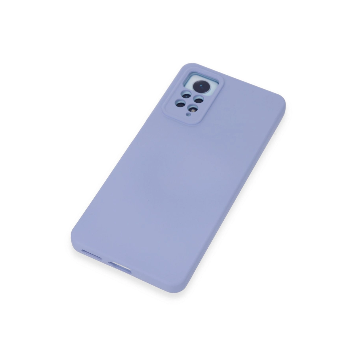 Beyaz arka plan üzerinde kamera modüllü mor telefon kılıfı.
