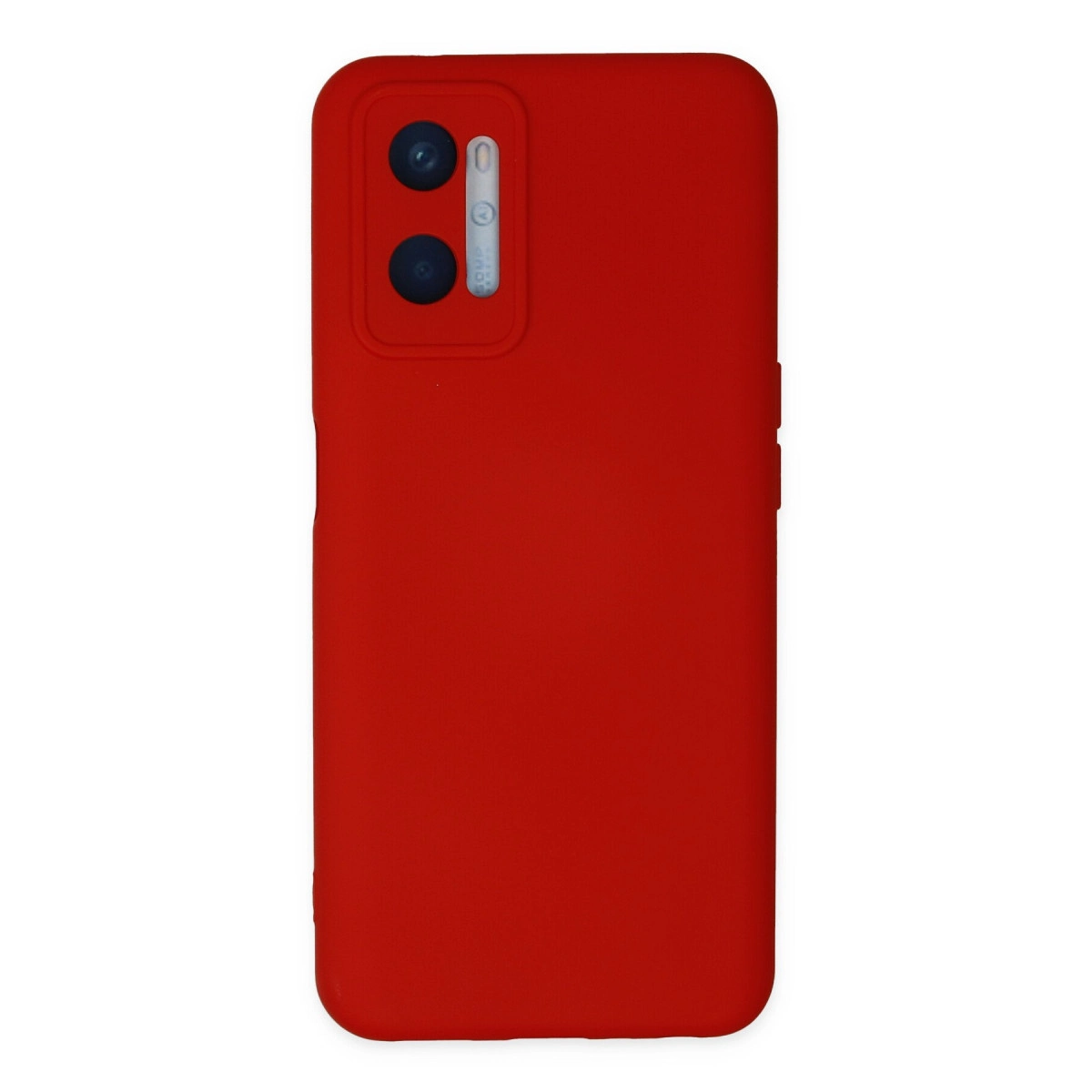 NEWFACE Oppo A96 Uyumlu Nano İçi Kadife Silikon Telefon Kılıfı Kırmızı