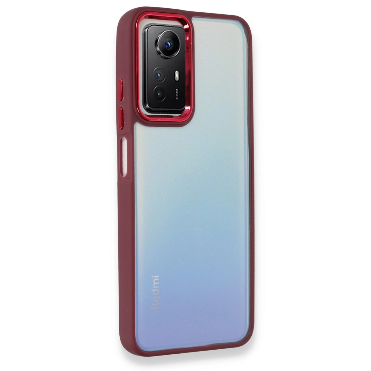 NEWFACE Xiaomi Redmi Note 12S Uyumlu Dora Kapak Telefon Kılıfı Kırmızı