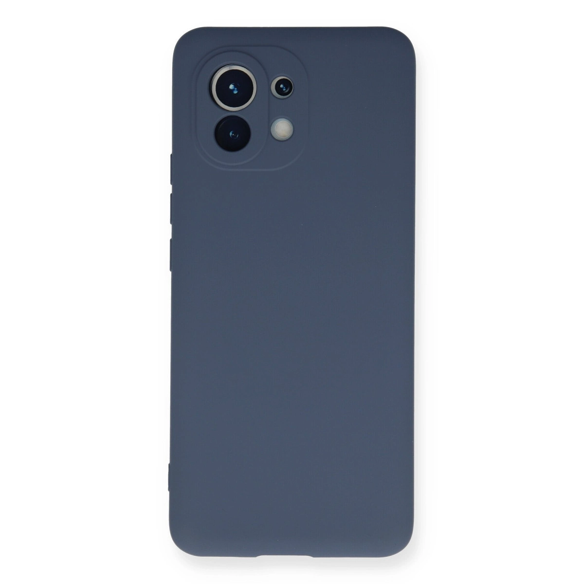 Arka kamera modülü görünebilen lacivert telefon kılıfı.