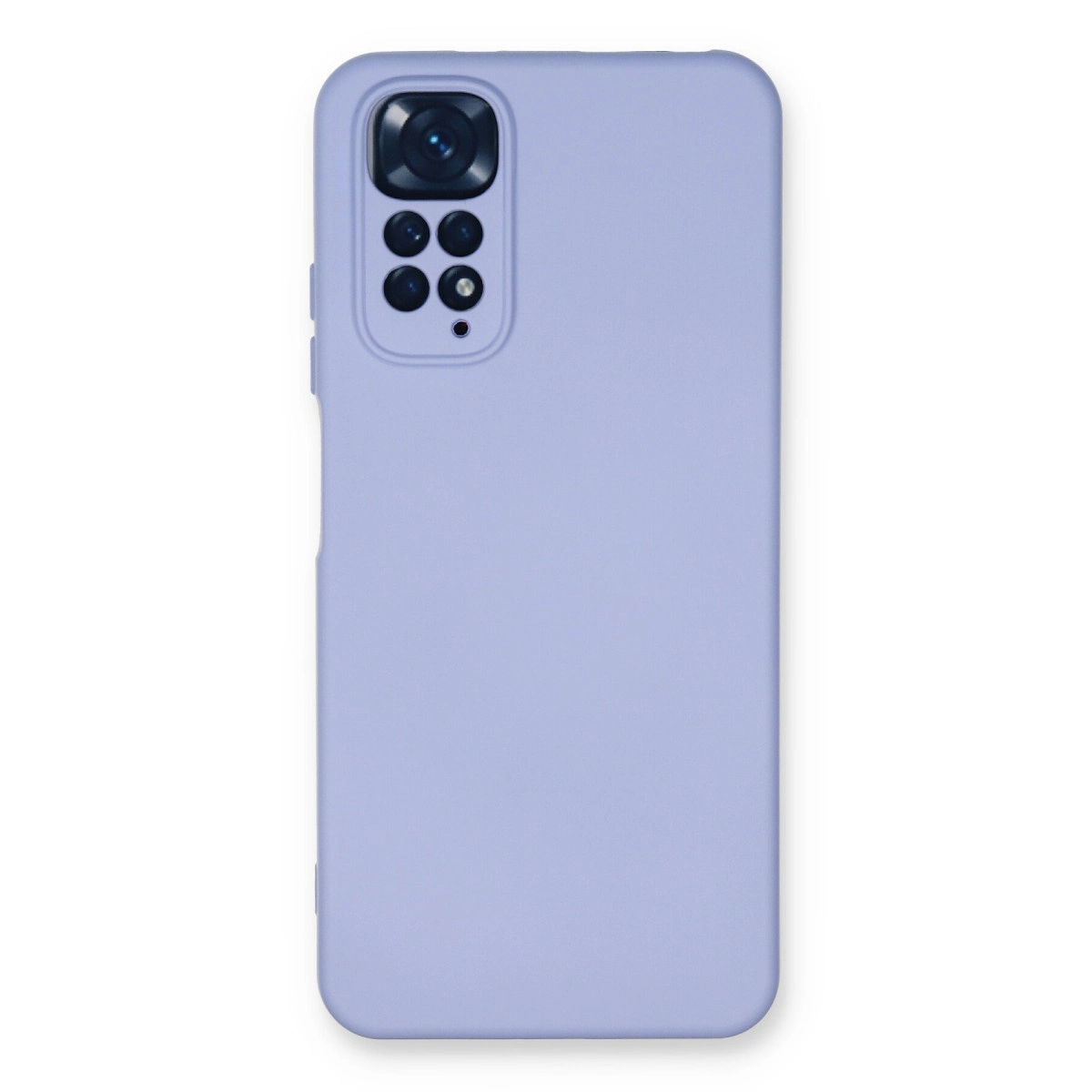 NEWFACE Xiaomi Redmi Note 11  Uyumlu Nano İçi Kadife Silikon Telefon Kılıfı Lila
