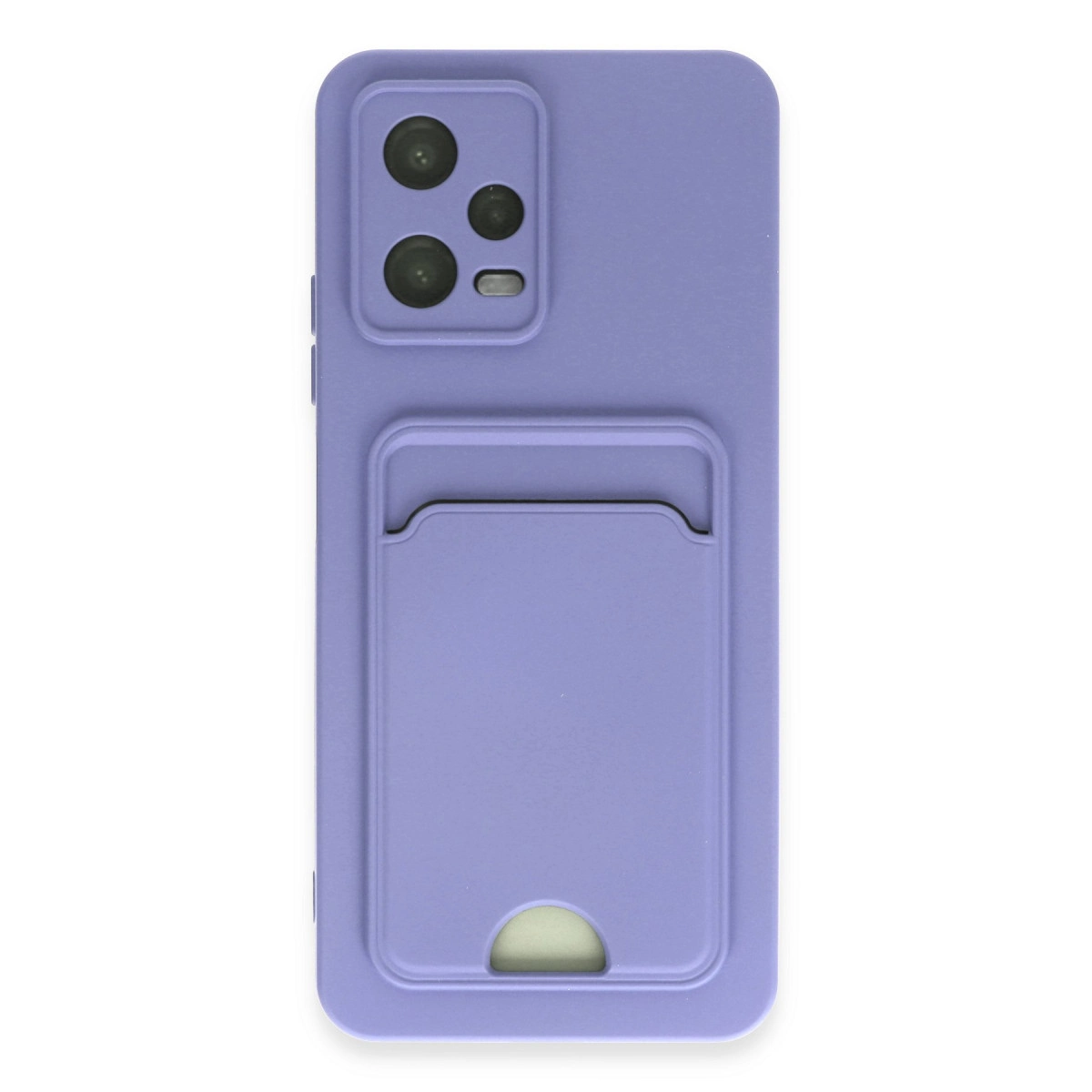 NEWFACE Xiaomi Redmi Note 12 4G Uyumlu  Kelvin Kartvizitli Silikon Telefon Kılıfı Lila