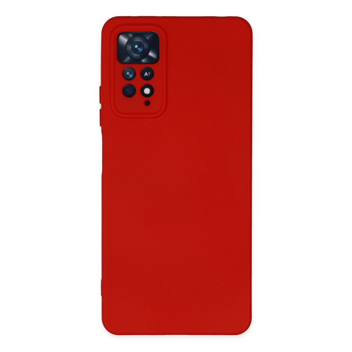 EVIMDEYOKYOK Xiaomi Redmi Note 11 Pro Uyumlu Nano İçi Kadife Silikon Telefon Kılıfı Kırmızı