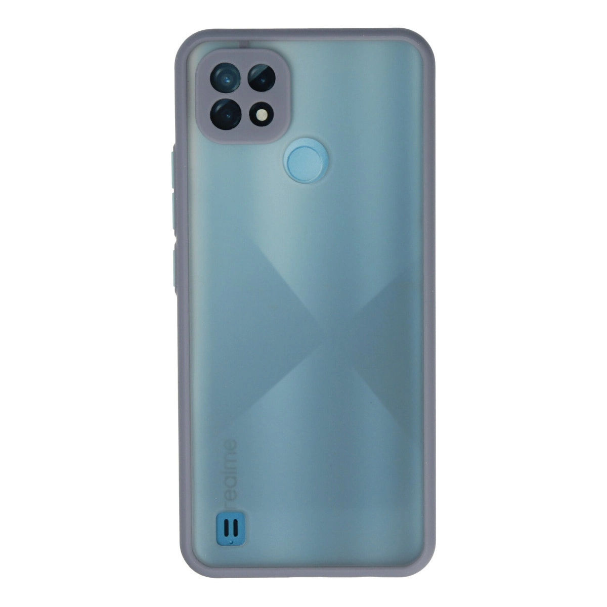 NEWFACE Realme C21 Uyumlu Montreal Silikon Kapak Telefon Kılıfı Gri