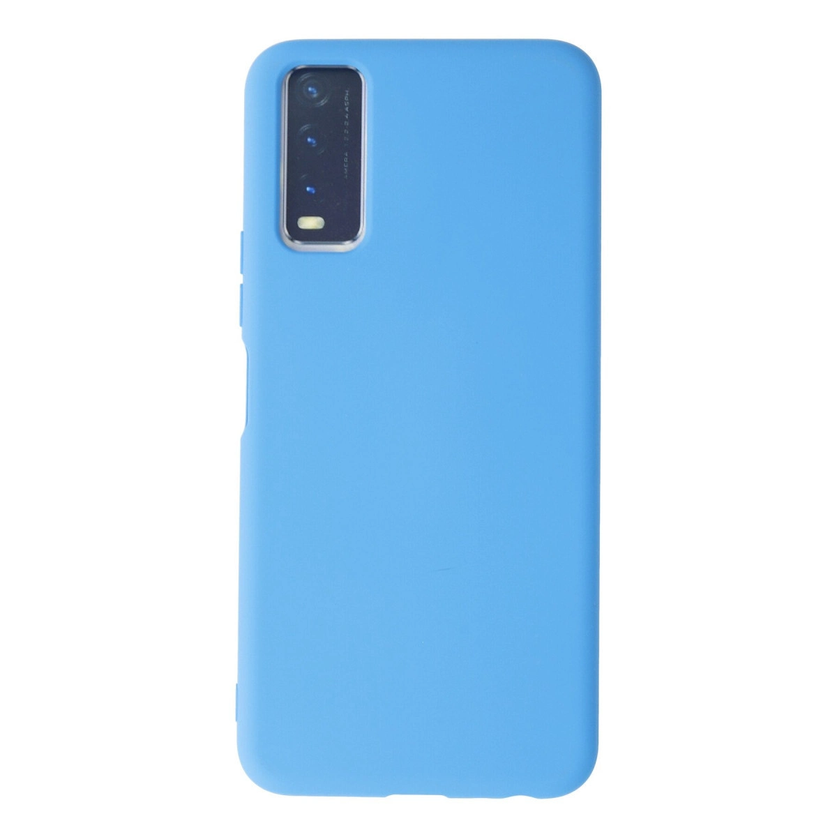NEWFACE Vivo Y11S Uyumlu Nano İçi Kadife Silikon Telefon Kılıfı Mavi
