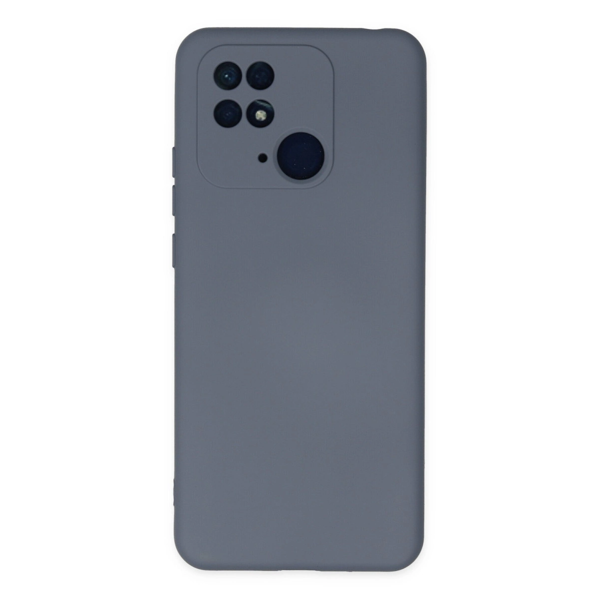NEWFACE Xiaomi Redmi 10C Uyumlu  Uyumlu Nano İçi Kadife Silikon Telefon Kılıfı Gri