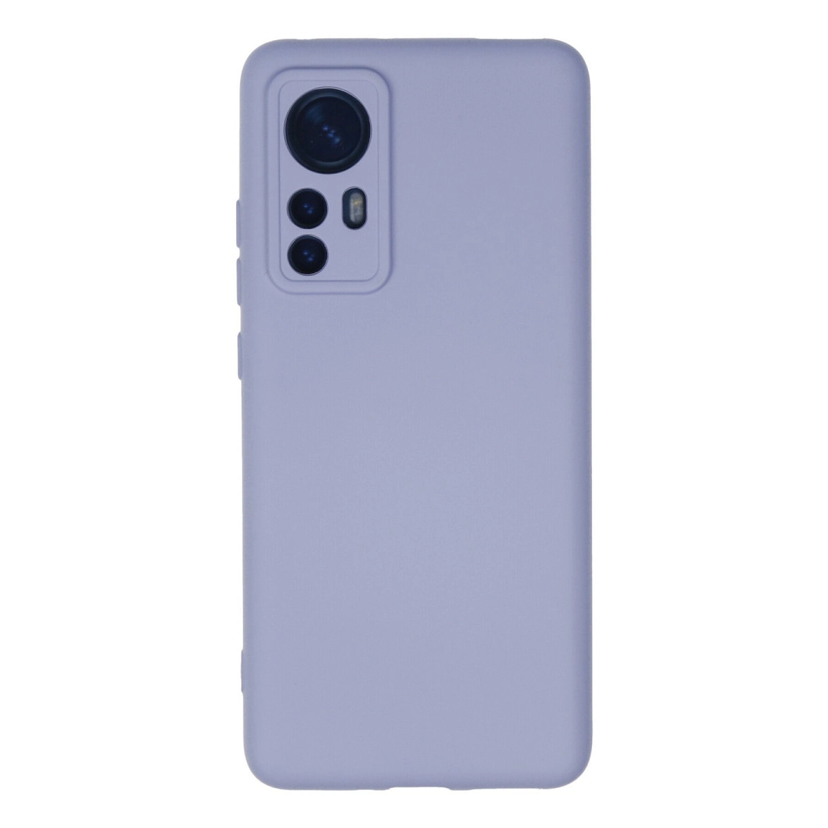 NEWFACE Xiaomi Mi 12  Uyumlu Nano İçi Kadife Silikon Telefon Kılıfı Lila