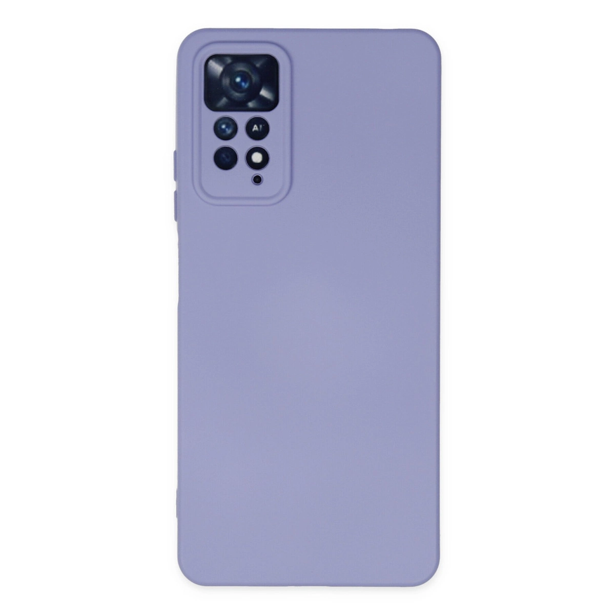 NEWFACE Xiaomi Redmi Note 11 Pro Uyumlu Nano İçi Kadife Silikon Telefon Kılıfı Lila