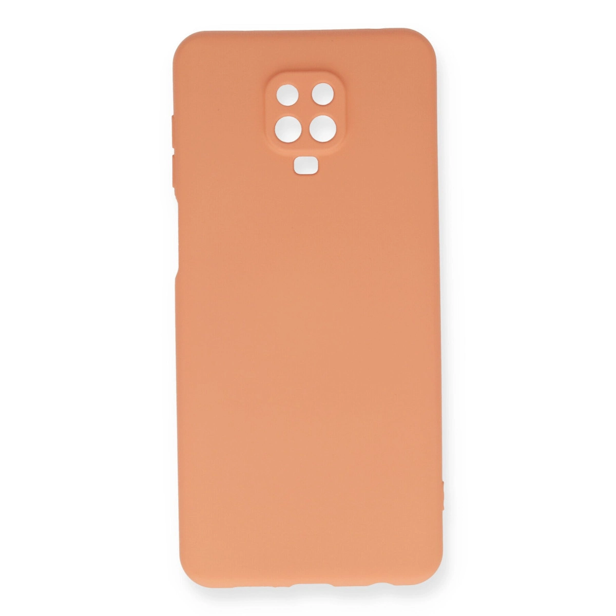 NEWFACE Xiaomi Redmi Note 9  Pro Uyumlu Nano İçi Kadife Silikon Telefon Kılıfı Turuncu