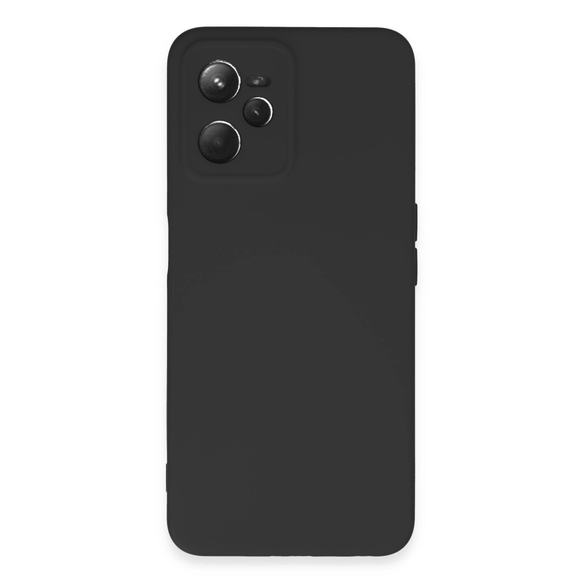 NEWFACE Realme C35 Uyumlu Nano İçi Kadife Silikon Telefon Kılıfı Siyah