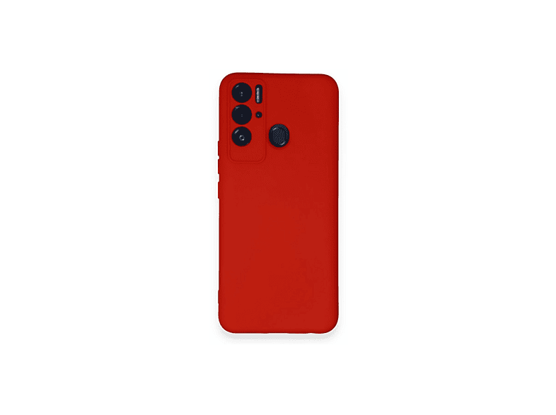 NEWFACE Tecno Pova Neo Uyumlu Nano İçi Kadife Silikon Telefon Kılıfı Kırmızı