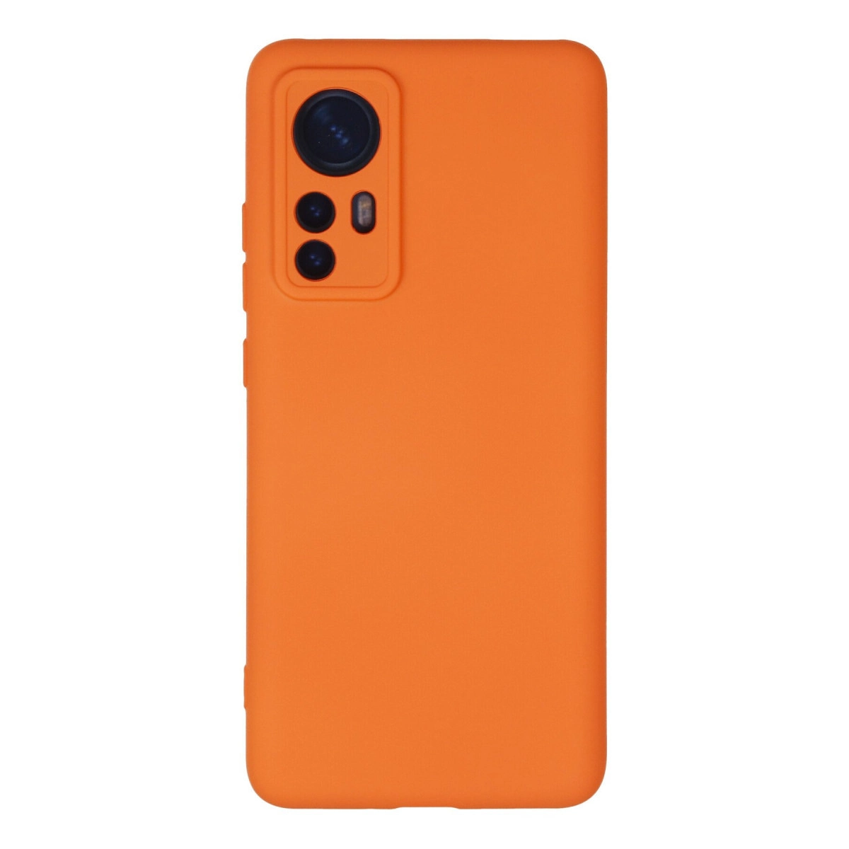 NEWFACE Xiaomi Mi 12  Uyumlu Nano İçi Kadife Silikon Telefon Kılıfı Turuncu