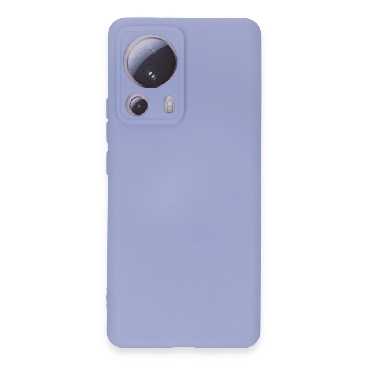 NEWFACE Xiaomi Mi 13 Lite Uyumlu Nano İçi Kadife Silikon Telefon Kılıfı Lila