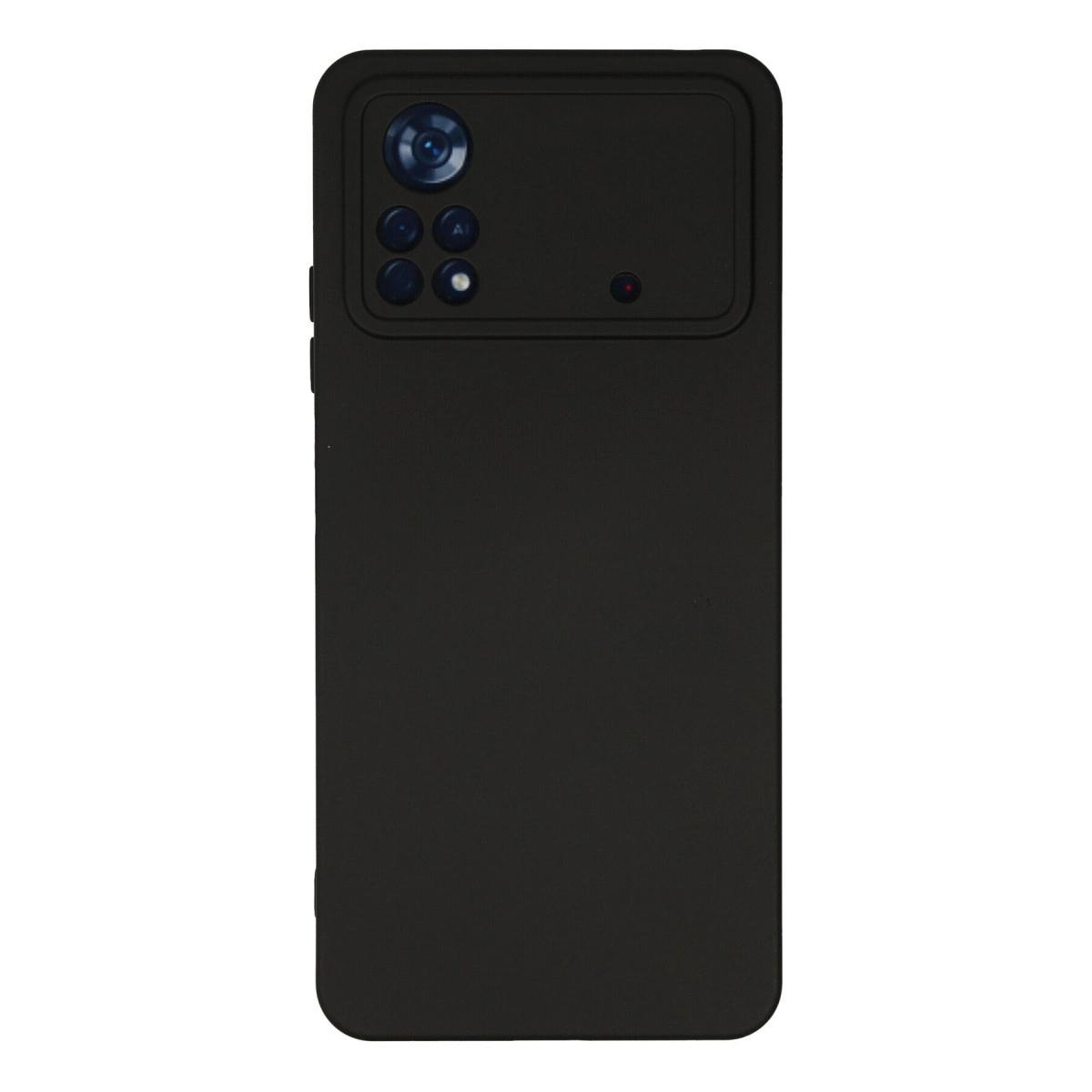 NEWFACE Xiaomi Poco X4 Pro 5G Uyumlu Nano İçi Kadife Silikon Telefon Kılıfı Siyah